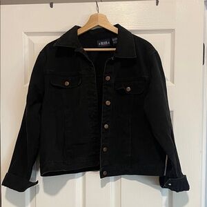 Bill Blass Classic Black Jean Jacket